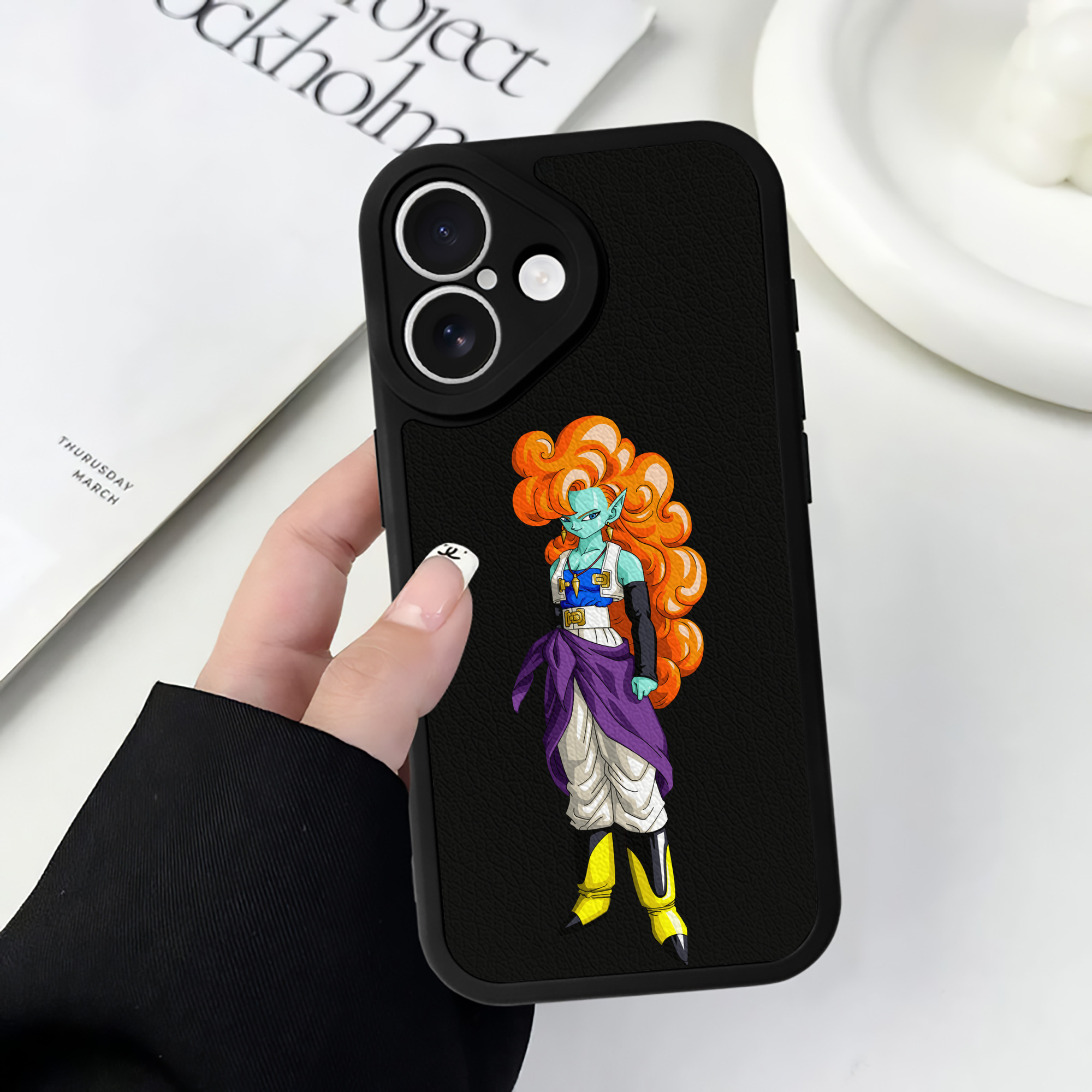 （画像用） ドラゴンボール DRAGON BALL 【iPhone 16シリーズ対応】シリコンスマホケース（レザー調） 材質：シリコン